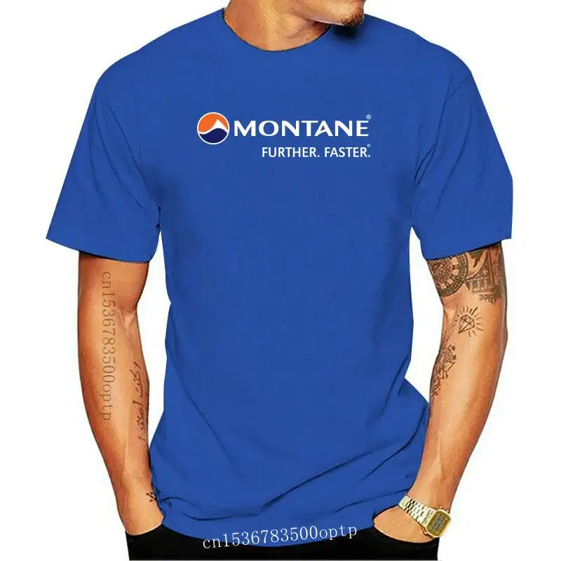 Montane Logo Mens Sleeve Crew Neck Running Sports T Shirt Unisex Size S-3XL