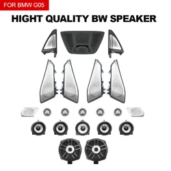 For Car BMW X5 G05 X7 Speaker Front Rear Door Glow Tweeter Luminous Night Lighting Trim Subwoofer Audio Speakers Horn LED Cover