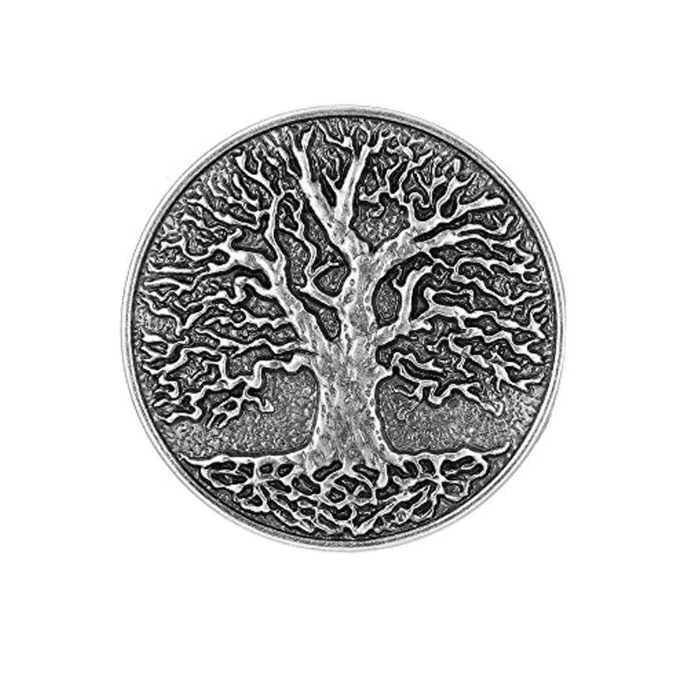 Hebilla de cinturón Vintage silver Life Tree para mujer, hebilla de vaquero occidental sin cinturón, aleación personalizada, ancho de 4cm