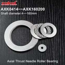 1/100Pcs Axial Plane Thrust Needle Roller Bearing 0619/0821/1024/1226/1528/1730/2035/4565/5578/6085/6590/7095/75100 2AS ZOKOL