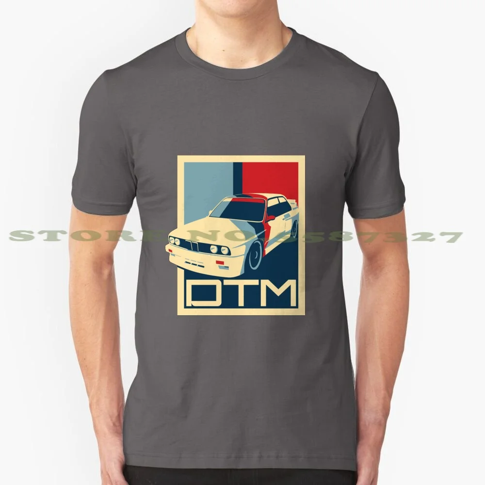 E30 M3 Vintage Dtm Racing Style 100% Cotton T-Shirt Mtechnik Classic Shark Nose Oldschool Youngtimer Black And White Alpina