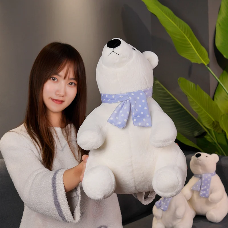 Kawaii Polar Bear Plush Toys For Children Soft Stuffed Animal Doll Soft Toys Lovely Girl Toys Christmas Gift Kawaii Home Decor