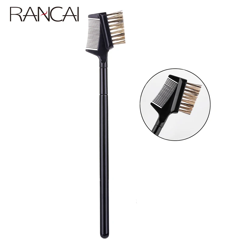 Eyelash Comb Double Headed Eyebrow Comb Eyebrow Brush Makeup Brush Head Comb the Entire Eyebrows Repair Eyebrow Brush