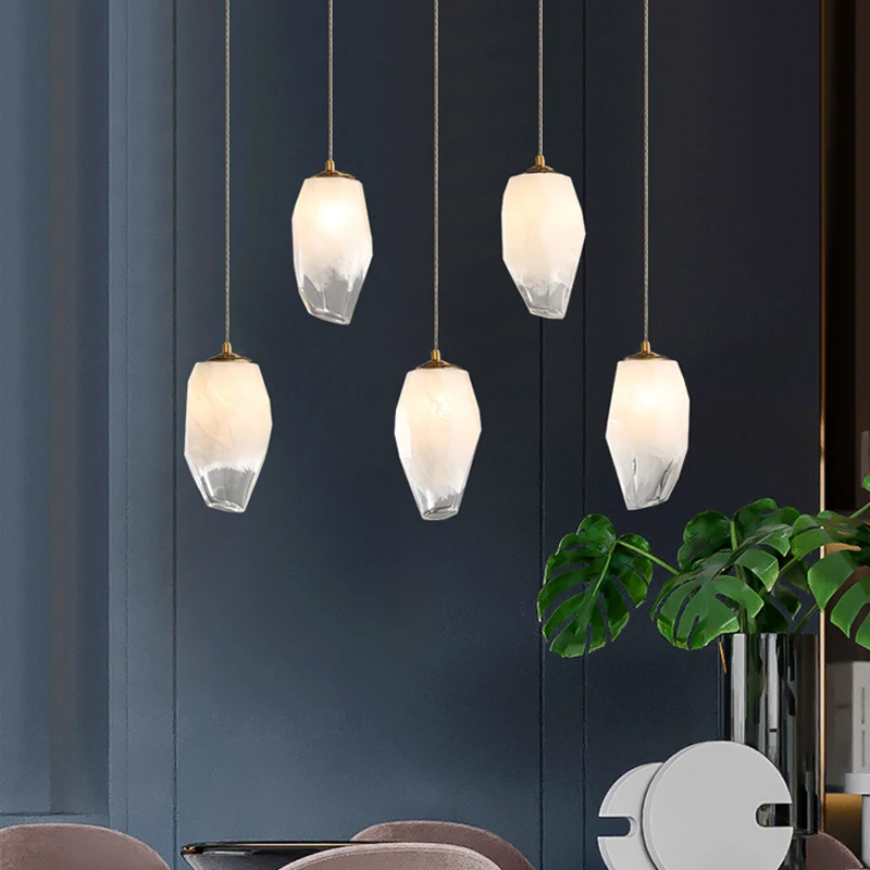 

Crystal pendant lights Nordic Restaurant Lighting fixture Home Decor bedroom bedside hanging lamp