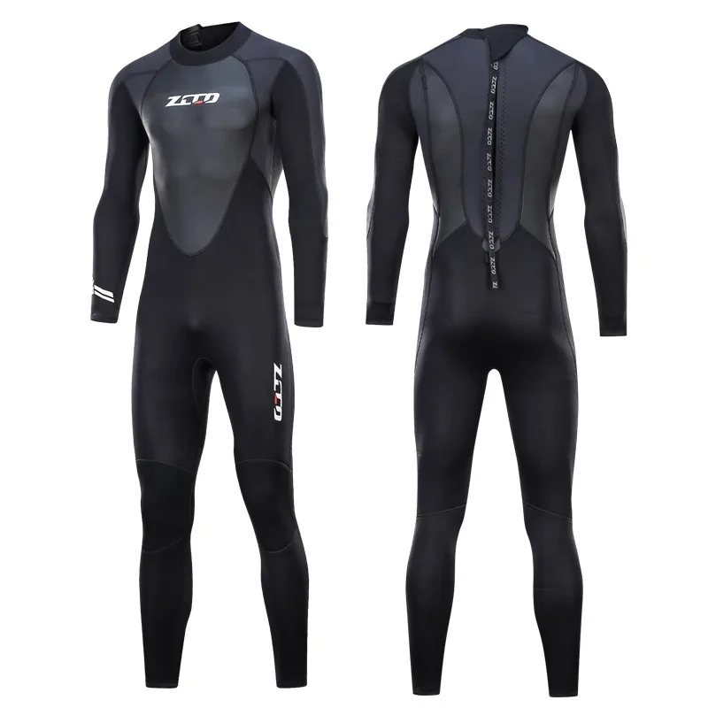 3MM Neoprene Wetsuit Men Women Scuba Diving Suit Deepwater Spearfishing Snorkeling Surfing One Piece Set Winter Thermal Swimsuit