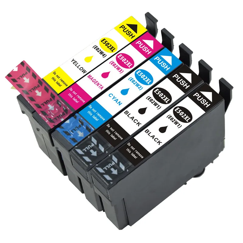 

5PK compatible Ink cartridge E502XL T502XL for Epson Expression Home XP-5100/XP-5105,WorkForce WF-2860DWF/WF-2865 (5 Pack)