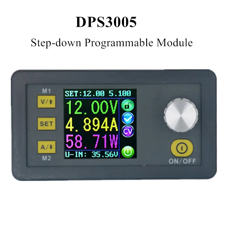 step down modulo programavel bateria constante fonte de alimentacao medidor de tensao atual voltimetro amperimetro tester dps3005 01