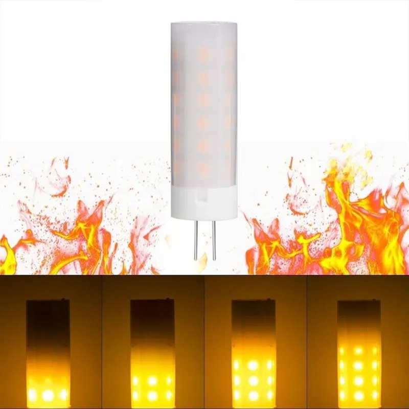 G4 LED Lamp Flame Effect Corn light DC12V AC110-220V3W Emulatie Fire Flikkeren Brandende Decoratie lamp Retro Corn Lampen