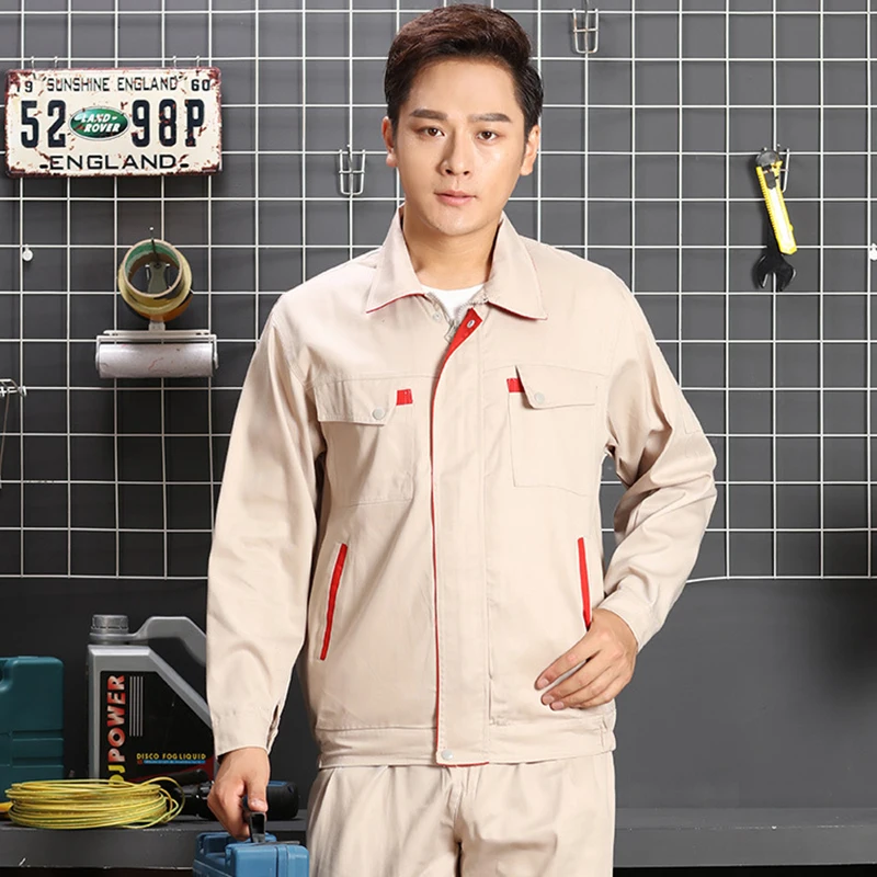 2023 Work Clothing Suit Men Women Durable Welding Work Jacket Auto Repairman Workshop Worker Uniform Mechanic Electric Coveralls