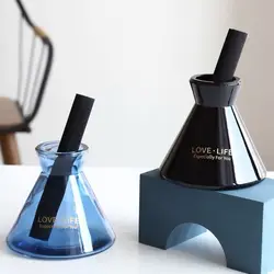 200ml Reusable Empty Aroma Diffuser Bottle Air Purifying Fragrance Bottle for Bedroom Office Living Room Essential Oil Storage