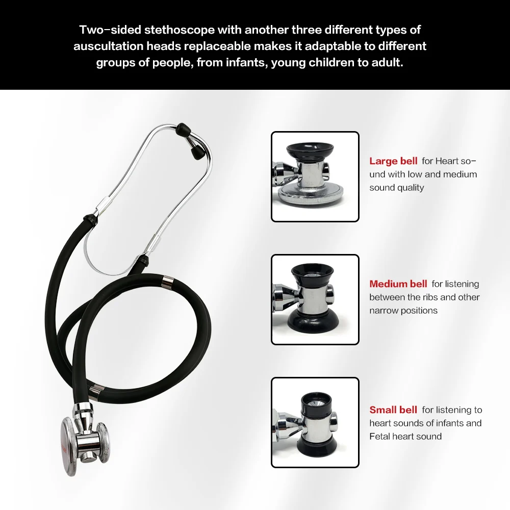 Sinocare medical stethoscope professional Double head stethoscope for Medical Clinical Use by Paramed Suitfor Nurse doctor