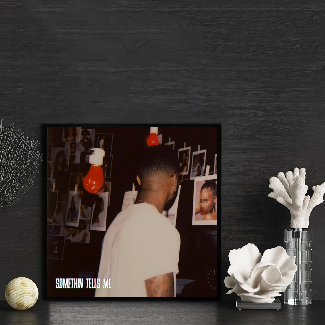 Bryson Tiller Somethin Tells Me Music Album Cover Poster Canvas Art Print Home Decoration Wall Painting ( No Frame )