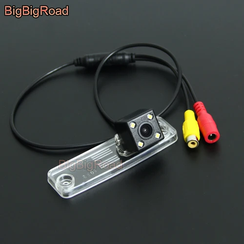 BigBigRoad para Subaru Forester 2008 -2013/impreza WRX Sedan/Outback cámara inalámbrica vista trasera de coche cámara de marcha atrás de respaldo