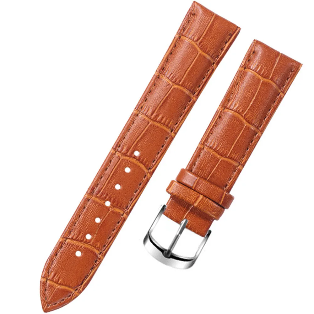 Genuine Leather Watchbands 12/14/15/16/17/18/19/20/21/22mm Watch Steel buckle Band Strap High Quality Wrist Belt Bracelet + Tool