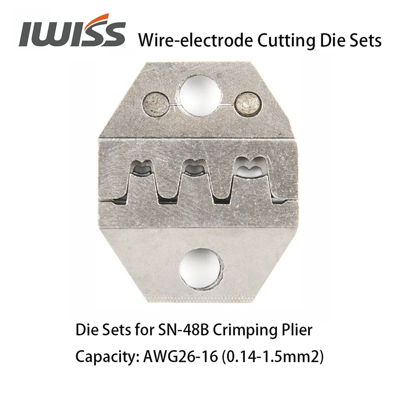 IWISS Wire-electrode Cutting Die Sets for SN-2549/SN-48B/SN-28B Ratchet Crimping Plier Hand Crimper Tools