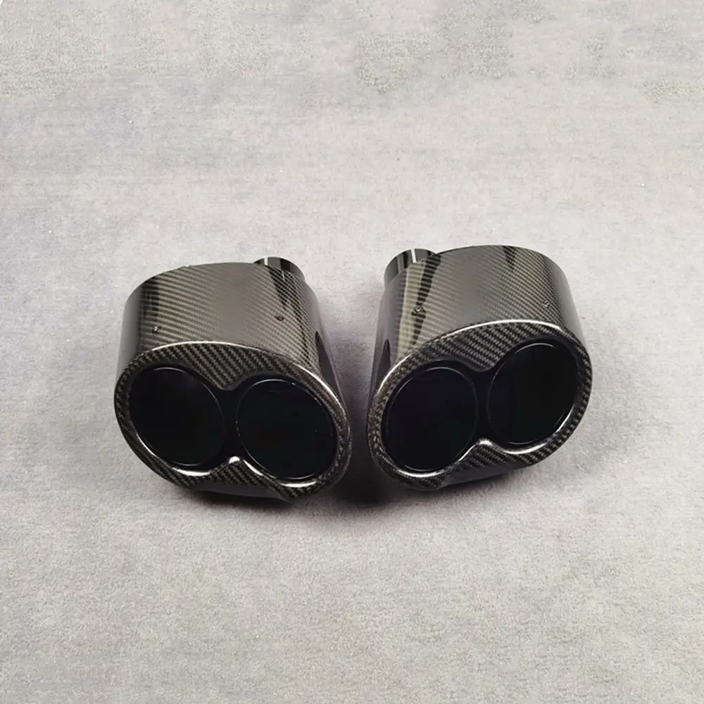 1 Pair Exhaust Pipe For AUD-I RS3 RS4 RS5 RS6 RS7 RS8 Double/Single Tube Car Accessories Nozzles Muffler Tip