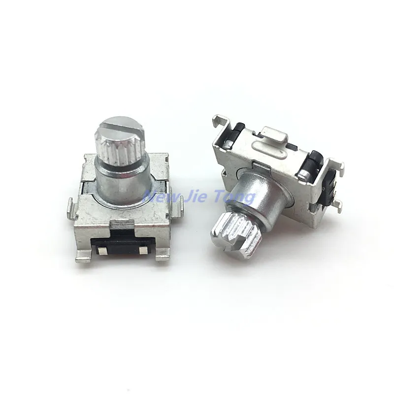 2pcs 360 Degree EC11 Rotary Encoder Code Switch 30 Position With Push Button 5pin SMD 9.5mm Plum Shaft Handle Length