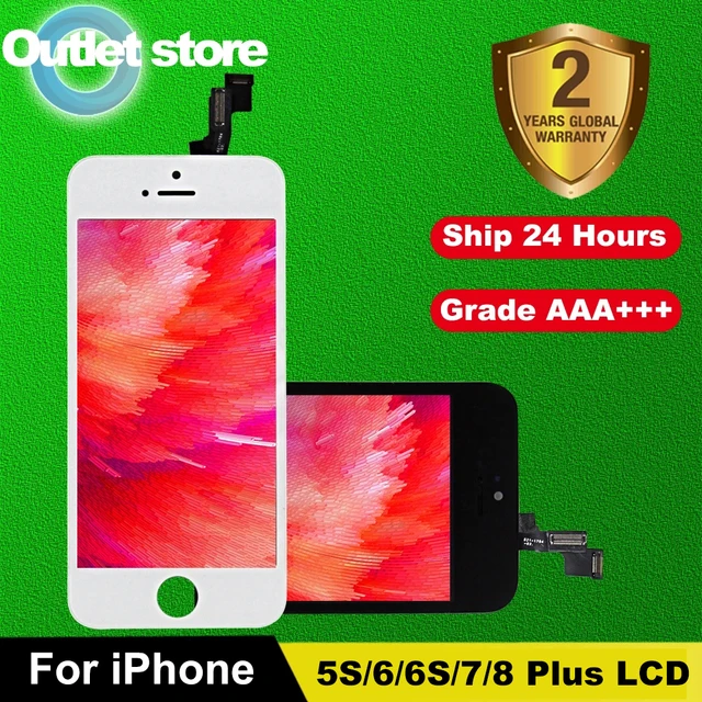 Najwyższej jakości wyświetlacz LCD do iPhone'a 6 6S 7 8 Plus Wymiana ekranu dotykowego do iPhone'a X XR XS 11 12 mini 13 Pro Max Wyświetlacz LCD