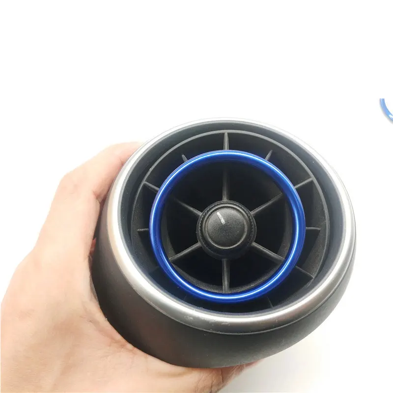 Center Console AC Air Conditioner Outlet Frame Cover Trim Inner For Audi A1 Interior Air Vents Ring Decals Stickers Car Styling