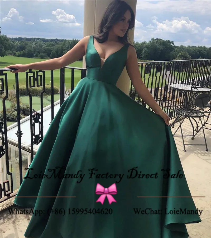 Red Satin Prom Dresses Long 2022 Sexy V-neck Evening Celebrity Dress Party Gowns Formal Backless Robe de soiree de mariage