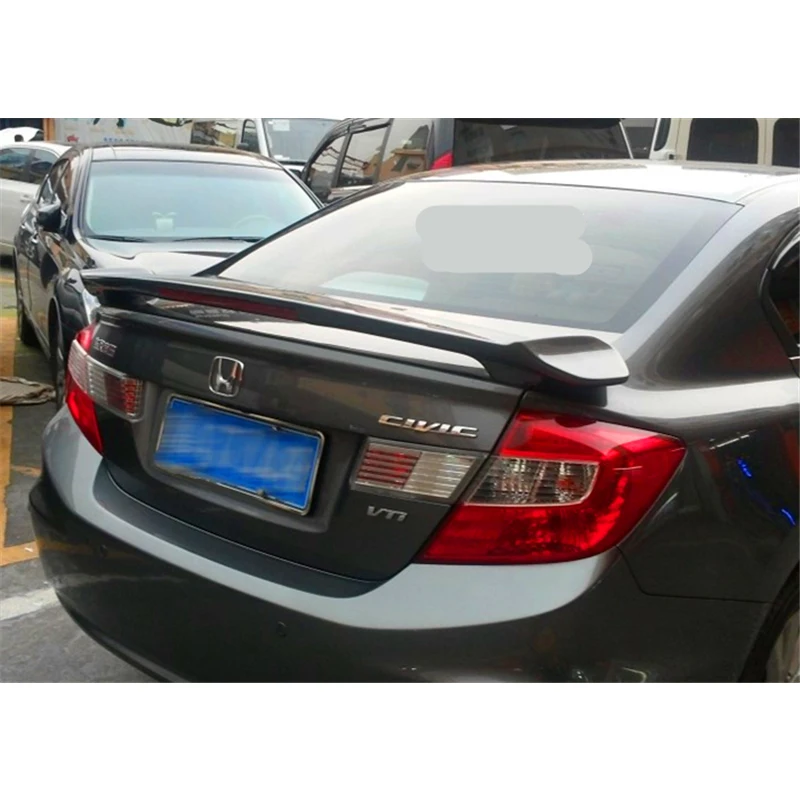 Rear Trunk Lid Car Spoiler Wing For Honda Civic Spoiler 2012 2013 ABS Material Rear Wing Decoration Dedicated Accessories