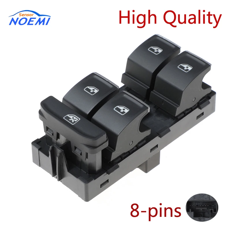 YAOPEI 5G0959857C Power Window Switch Control With Chrome For VW Golf Mk7 Passat B8 Tiguan Touran 2014 2015 2016 2017 2018