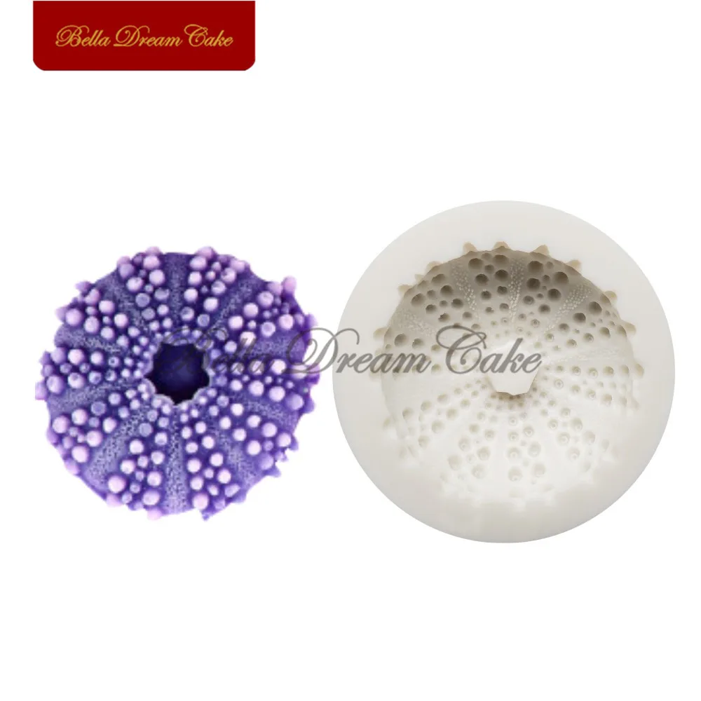 Sea Urchin Shell Silicone Mold Marine life Fondant Decoration Mold Chocolate Gumpaste Cake Mold Cake Decorating Tools Bakeware