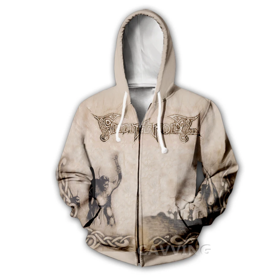 

CAVVING 3D Print Finntroll Band Zipper Hoodies Zip Up Hooded Sweatshirt Harajuku Hoodie Sweatshirt for Men/women