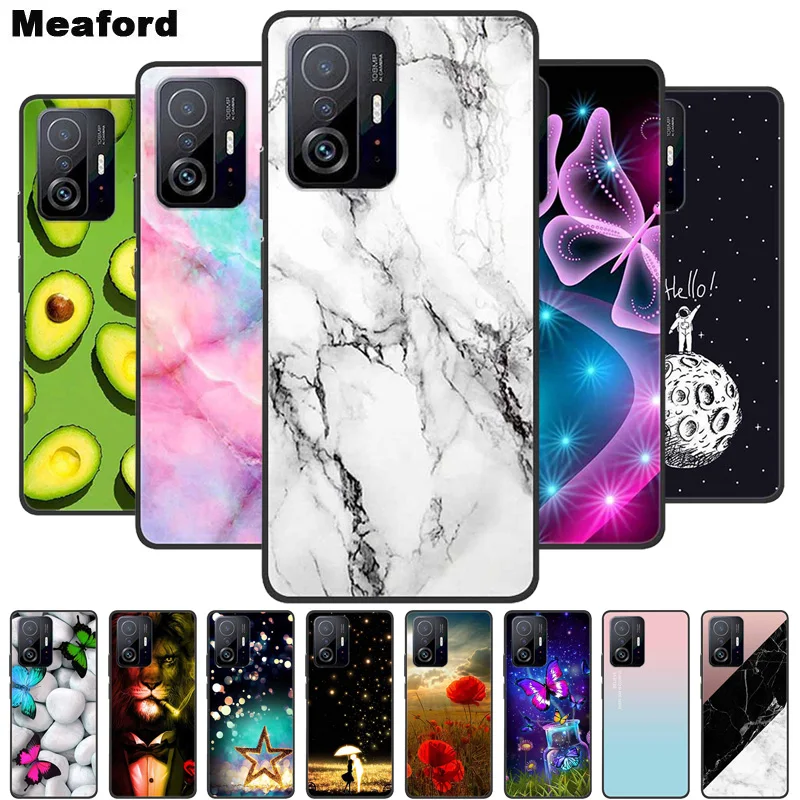 For Xiaomi 11T Pro Case Marble Soft Silicone Back Case for Xiaomi mi 11T Pro Phone Cover for Xiaomi 11 T Pro 2021 Coque Funda