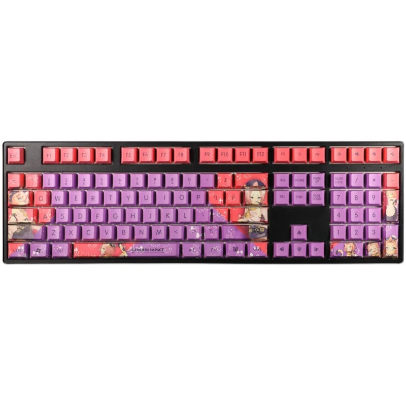 Genshin Impact Diona KeyCaps Game Character Key Caps PBT Material Cherry Profile Mechanical Keyboard Cap 108 Keys