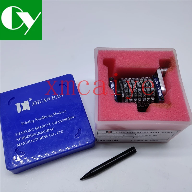 2 pcs High quality 7digits Rotary Numbering Machine Horizontal Counterclockwise for GTO46 GTO52