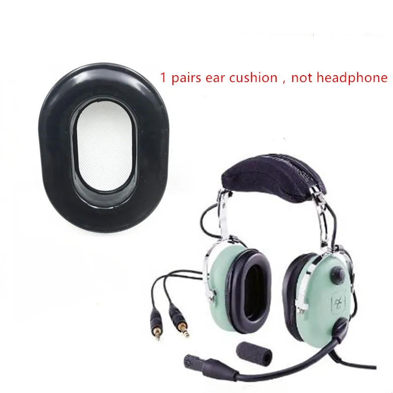 LINHUIPAD de Gel de sellos para orejas almohadillas para David Clark H10 serie aviación auriculares con Deluxe tela oreja sello