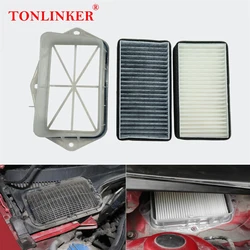 TONLINKER 3 Holes Air Filter For Skoda Octavia A5 Superb Yeti For SEAT Altea Leon Toledo For Audi A3 8P Car External Air Filters