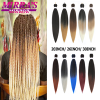 Pre Stretched Braiding Hair Ombre Jumbo Braids Hair Extensions YAKI Straight Synthetic Braid 1/3/6/8/10 Pcs Bulk Mirra's Mirror