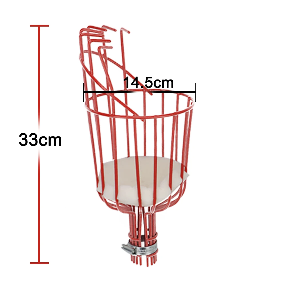 ملتقط فاكهة رئيس سلة عميقة لاختيار التفاح الخوخ الحمضيات الكمثرى حديقة جهاز التقاط حديقة أداة المحمولة الفواكه الماسك