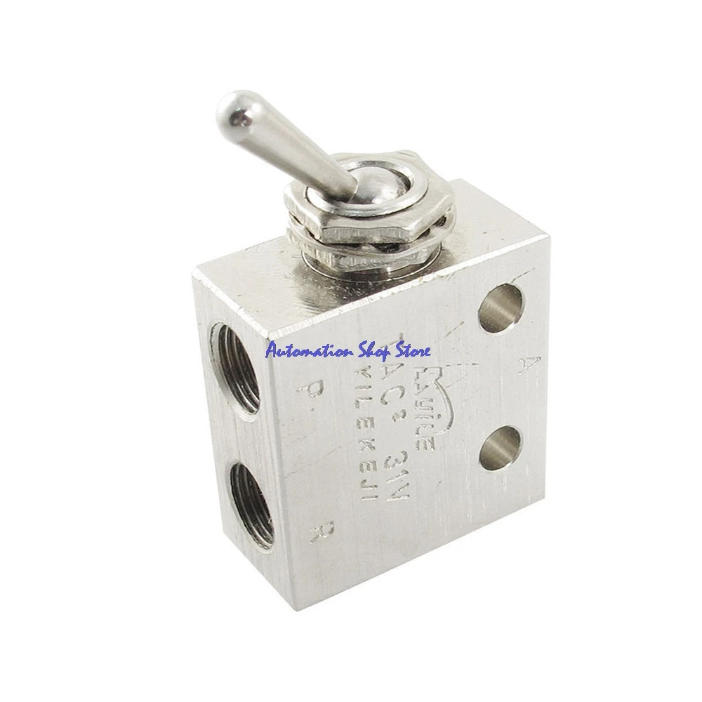 

TAC2-31V pneumatic switch valve 1/8"PT Thread 2 Position 3 Way Rectangle Mechanical Air Pneumatic Valve