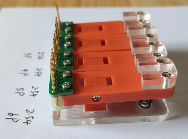 2,54mm einreihige programmierung leuchte clip PCB debugging download STM32 STC JLinkss