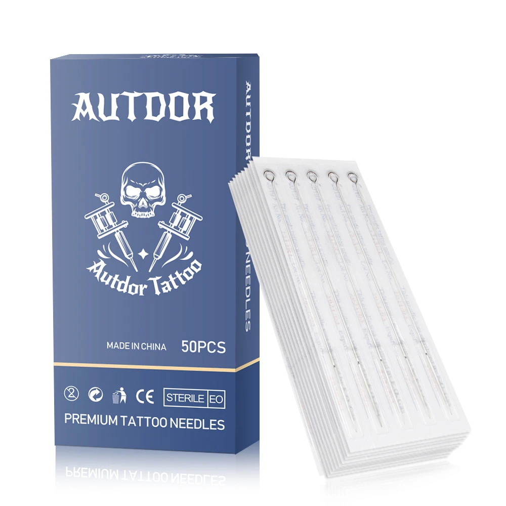 50/100pcs Tattoo Needles 0.35mm RL RS RM M1 Stainless Steel Tattoo Needle For Tattoo Tips Machine Supplies