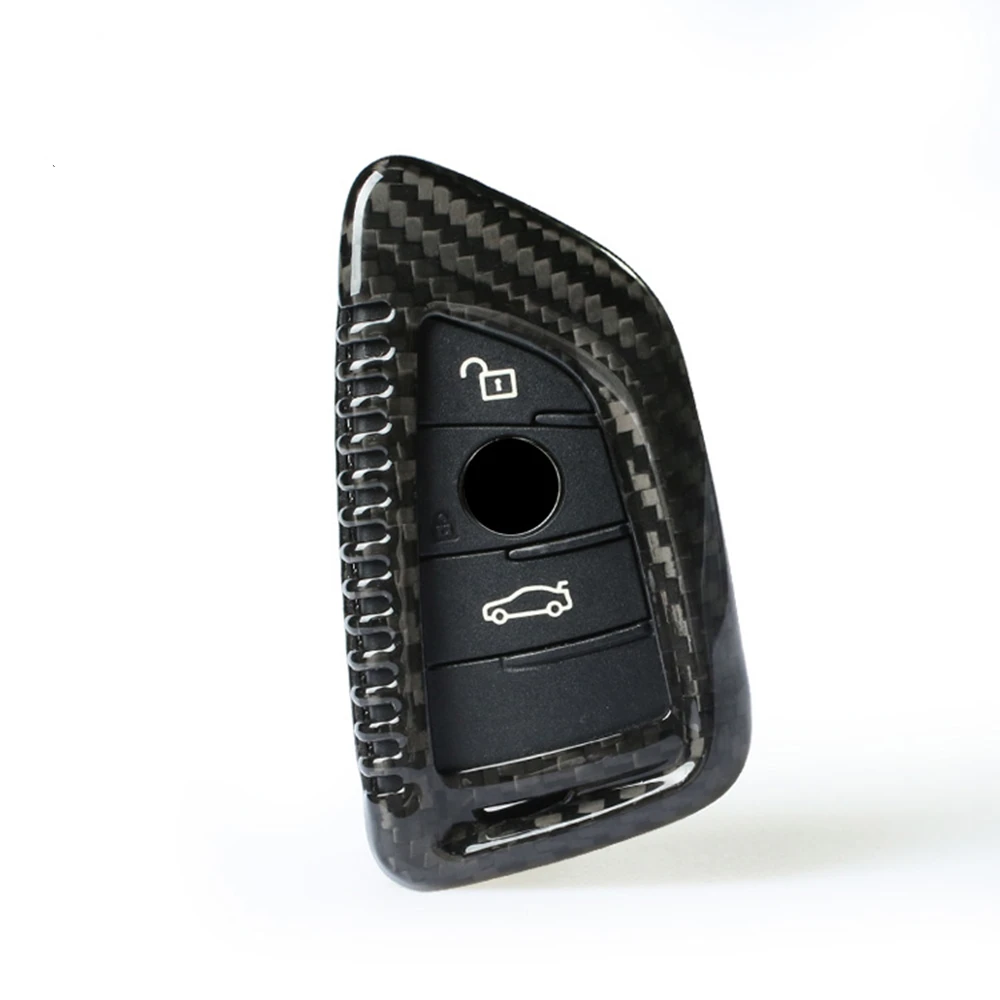 

For BMW X Series X1 F48 X2 F39 X3 G01 X5 F15 X6 F16 F45 F46 G20 G30 G31 GT G32 G11 G12 Carbon Fiber Key Shell Fob Cover Cap Case