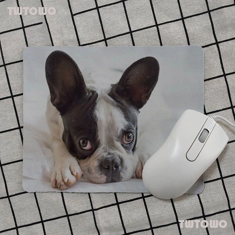 French Bulldog Kawai Dog small Mouse pad Computer mat Smooth Writing Pad Desktops Mate gaming mouse pad anime mouse pad