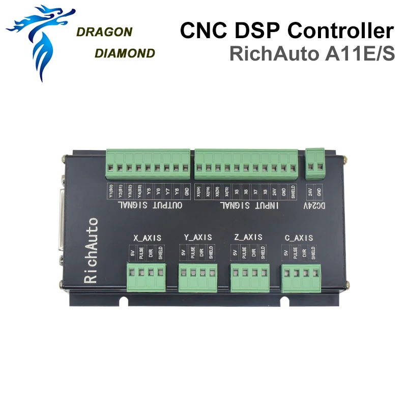 DSP RichAuto A11E/C CNC Controller 3 Axis USB Controller Remote for CNC Router Control System