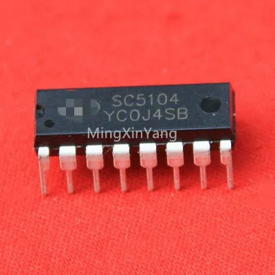 5PCS SC5104  DIP-16 Infrared fan emission control IC