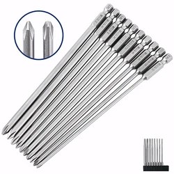 1x Bits For Phillips Drill Magnetic Bit High Torque S1/4 Tools Set Screwdriver Set Electric S2 Ph00 Ph0 50 75 120 100mm