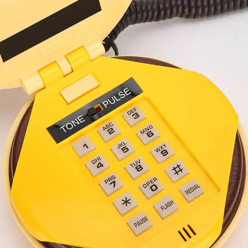 سلك هاتف وهمبرغر مقلد ، جديد ، هاتف أرضي ، ديكور منزلي ، telefono fijo