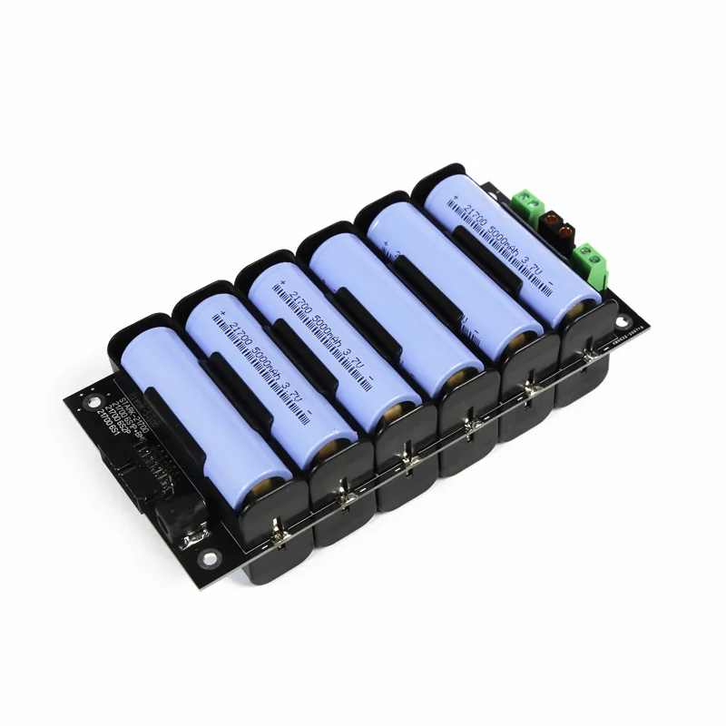 21700 6S Battery Holder with  40A BMS  24V 21700 Power Wall  Battery box Balancer Board Battery Case diy Kit Ebike Battery