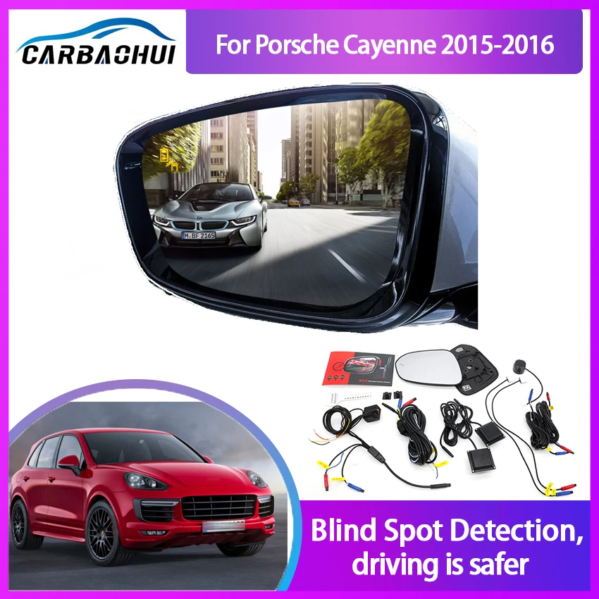 Millimeter Wave Radar Blind Spot Monitoring BSA BSD BSM for Porsche Cayenne 2011-2024 Assist Driving Parallel Safety Lane Assist