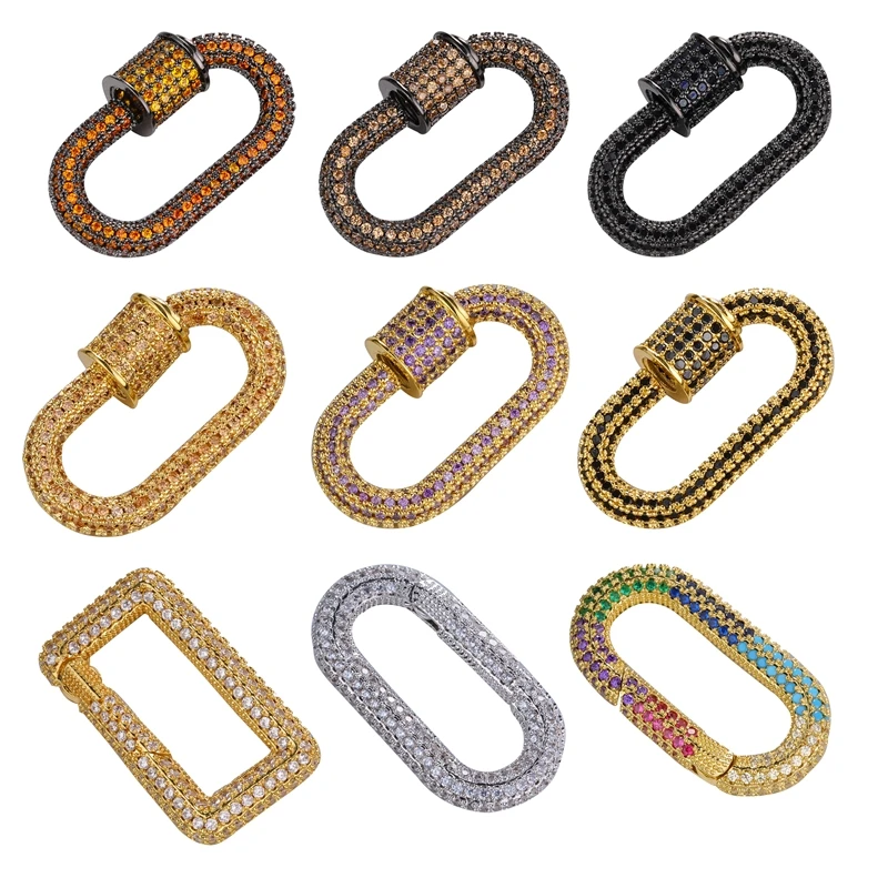 Juya DIY Neue Designer Kostüm Schmuck Machen Liefert Handgemachte Dekorative Anhänger Karabiner Verschluss Schraube Lock Verschlüsse Großhandel – Detail 4