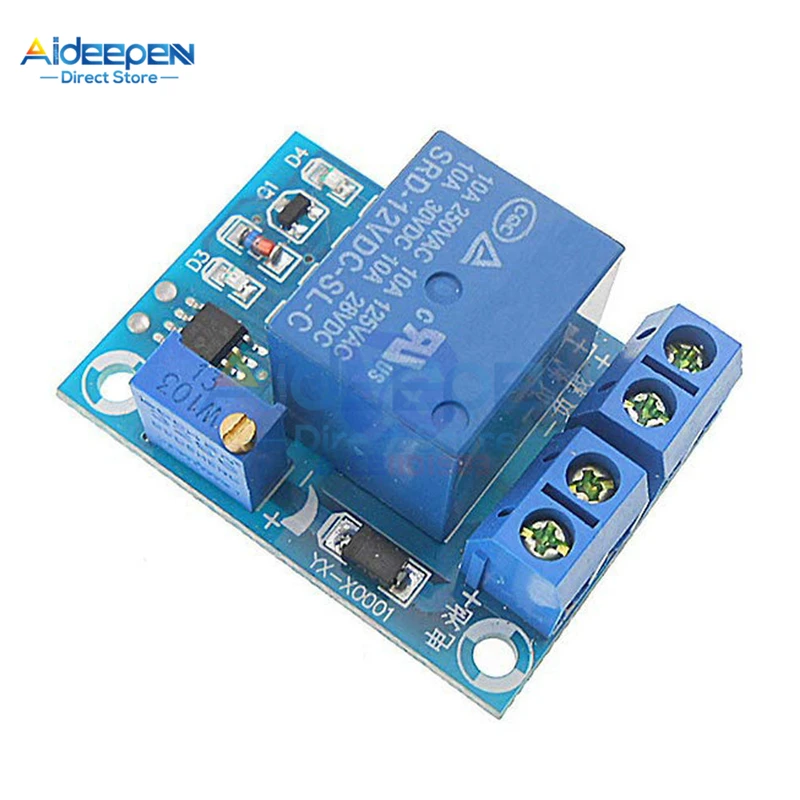 DC 12V Battery Undervoltage Low Voltage Cut off Automatic Switch Recovery Protection Module Charging Controller Protection Board
