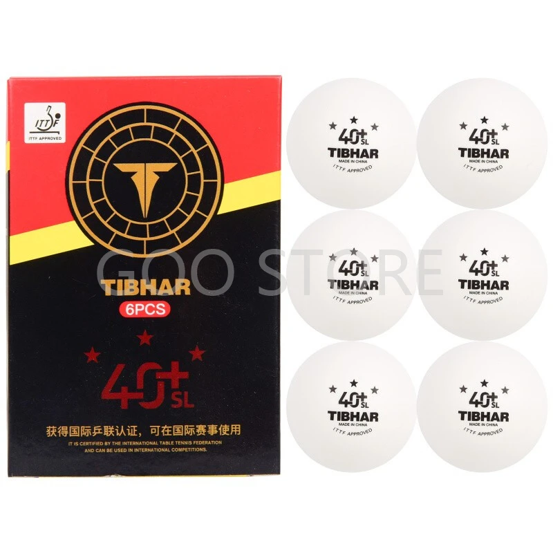 TIBHAR 3-star Seamless table tennis ball 40+ new plastic ITTF Approved ping pong balls