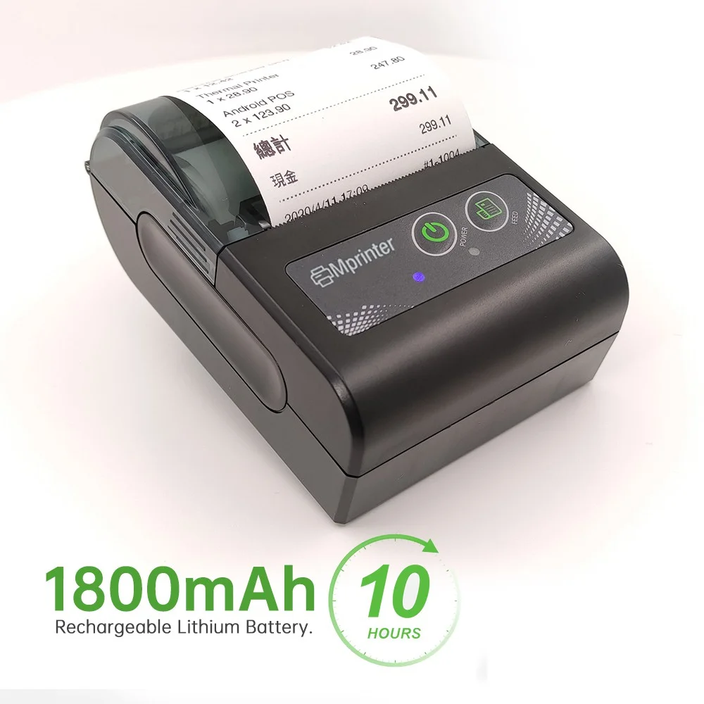 Mini Portable Thermal Printer Wireless Receipt Printer 58mm Ink-free USB Windows Android Factura Impresora Termica